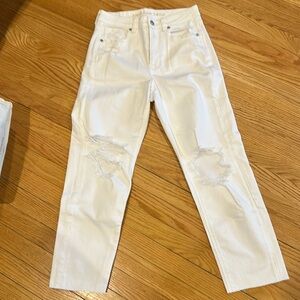 American eagle white jeans size 4 regular new with tags